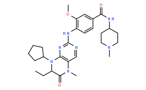 4-[[(7R)-8-环戊基-7-乙基-5,6,7,8-四氢-5-甲基-6-氧代-2-喋啶基]氨基]-3-甲氧基-N-(1