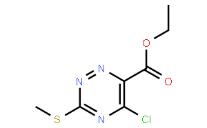 5-氯-3-(甲硫基)-1,2,4-三嗪-6-羧酸乙酯