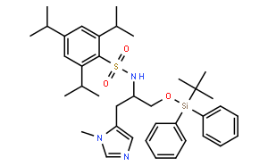 Nα-(2,4,6-三异丙苯基磺酰基)-O-(叔丁基二苯基甲硅基)-π-甲基-L-组氨醇