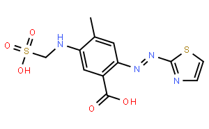 4-甲基-5-(磺甲氨基)-2-(2-噻唑偶氮)苯甲酸
