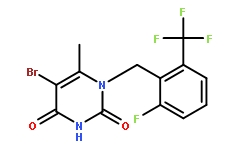 5-Bromo-1-(2-fluoro-6-trifluoromethyl-benzyl)-6-methyl-1H-pyrimidine-2,4-dione