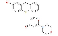 2-(7-hydroxy-9H-thioxanthen-4-yl)-6-morpholino-4H-pyran-4-one