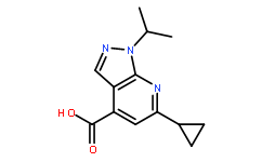 6-环丙基-1-异丙基-1H-吡唑并[3,4-b]吡啶-4-羧酸