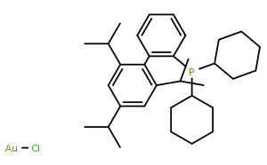 2-Dicyclohexylphosphino-2′,4′,6′-triisopropylbiphenyl gold(I) chloride