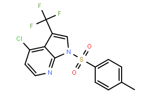 4-氯-1-[(4-甲基苯基)磺酰基]-3-(三氟甲基)-1H-吡咯并[2,3-B]吡啶