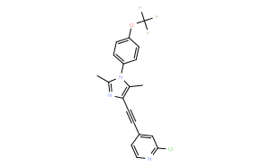 2-chloro-4-[2-[2,5-dimethyl-1-[4-(trifluoromethoxy)phenyl]imidazol-4-yl]ethynyl]pyridine