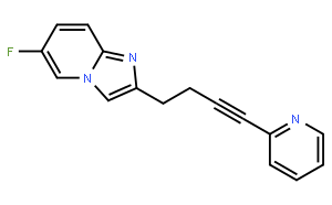 6-Fluoro-2-[4-(pyridin-2-yl)-3-butynyl]imidazo[1,2-a]pyridine