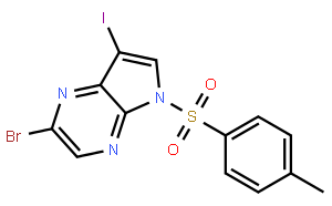 2-bromo-7-iodo-5-tosyl-5H-pyrrolo[2,3-b]pyrazine