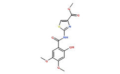 2-(2-羟基-4,5-二甲氧基苯甲酰氨基)噻唑-4-甲酸甲酯