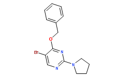 4-Benzyloxy-5-bromo-2-(1-pyrrolidinyl)pyrimidine