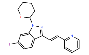 (E)-6-碘代-3-(2-(吡啶-2-基)乙烯基)-1-(四氢-2H-吡喃-2-基)-1H-吲唑