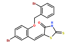 5-[[5-Bromo-2-[(2-bromophenyl)methoxy]phenyl]methylene]-2-thioxo-4-thiazolidinone