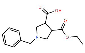 反式-1-苄基-3-甲酸-4-羧酸乙酯吡咯烷