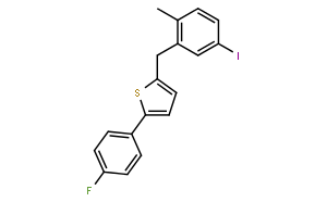 2-(4-氟苯基)-5-[(5-碘-2-甲基苯基)甲基]噻吩
