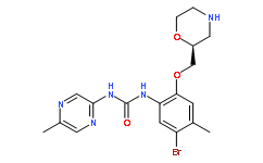 N-[5-溴-4-甲基-2-[(2S)-2-吗啉甲氧基]苯基]-N'-(5-甲基-2-吡嗪基)脲
