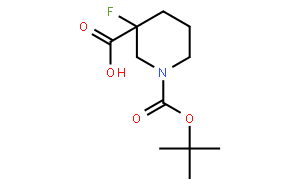 1-Boc-3-氟哌啶-3-甲酸