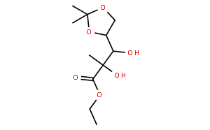 (2S,3R)-Ethyl 3-((R)-2,2-dimethyl-1,3-dioxolan-4-yl)-2,3-dihydroxy-2-methylpropanoate