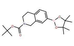 2(1H)-ISOQUINOLINECARBOXYLIC ACID, 3,4-DIHYDRO-7-(4,4,5,5-TETRAMETHYL-1,3,2-DIOXABOROLAN-2-YL)-, 1,1-DIMETHYLETHYL ESTER