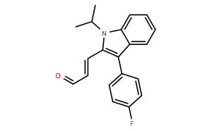 (E)-3-[3`-(4``-氟苯基)-1`-异丙基-1H-吲哚-2``-基]-2-丙烯醛