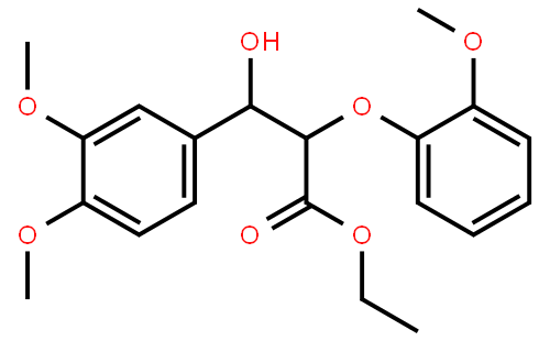 3-(3,4-二甲氧基苯基)-3-羟基-2-(2-甲氧基苯氧基)丙酸乙酯