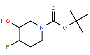 反式-N-Boc-3-羟基-4-氟哌啶