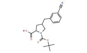 trans-N-Boc-4-(3-cyanobenzyl)-L-proline