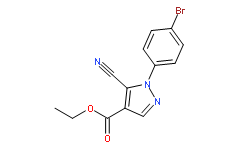 5-氰基-1-（4-溴苯基）-1H-吡唑-4-羧酸乙酯