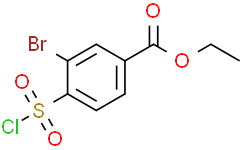 3-溴-4-(氯磺酰基)苯甲酸乙酯