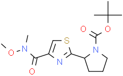 叔丁基(S)-2-(4-(甲氧基(甲基)氨基甲酰基)噻唑-2-基)吡咯烷-1-羧酸盐