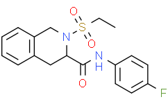 2-(乙基磺酰基)-N-(4-氟苯基)-1,2,3,4-四氢异喹啉-3-甲酰胺