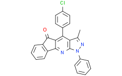 4-（4-氯苯基）-3-甲基-1-苯基-1H-茚并[1,2-b]吡唑并[4,3-e]吡啶-5-酮