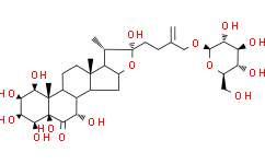 5β-呋甾-25（27）-烯-1β,2β,3β,4β,5β,7α,22α,26-八醇-6-酮-26-O-β-D-吡喃葡萄糖苷