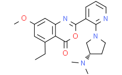4H-3,1-Benzoxazin-4-one, 2-(2-((3S)-3-(dimethylamino)-1-pyrrolidinyl)-3-pyridinyl)-5-ethyl-7-methoxy-