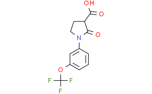 2-Oxo-1-[3-(trifluoromethoxy)phenyl]pyrrolidine-3-carboxylic Acid