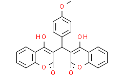 2H-1-Benzopyran-2-one, 3,3'-((4-methoxyphenyl)methylene)bis(4-hydroxy-