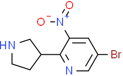 4-(5-溴-3-硝基吡啶-2-基)吡咯烷