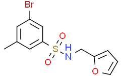 3-溴-N-(2-呋喃基甲基)-5-甲基苯磺酰胺