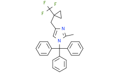 2-methyl-4-{[1-(trifluoromethyl)cyclopropyl]methyl}-1-(triphenylmethyl)-1H-imidazole