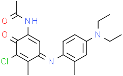 N-[5-氯-3-[4-(二乙基氨基)-2-甲基苯基亚氨基]-4-甲基-6-氧代-1,4-环己二烯基]乙酰胺