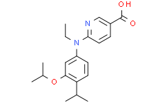 6-{ethyl[4-(propan-2-yl)-3-(propan-2-yloxy)phenyl]amino}pyridine-3-carboxylic acid