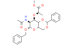 苯甲基 2-乙酰氨基-4,6-O-苯亚甲基-2-脱氧-a-D-胞壁酸甲基酯