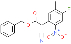 2-氰基-2-(4-氟-5-甲基-2-硝基苯基)乙酸苄酯