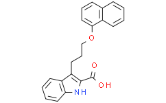 3-(3-(Naphthalen-1-yloxy)propyl)-1H-indole-2-carboxylic acid
