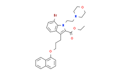 7-溴-1-(2-吗啉乙基)-3-(3-(萘-1-基氧基)丙基)-1H-吲哚-2-羧酸乙酯