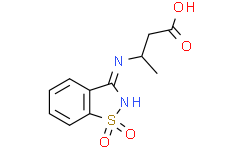 3-((1,1-二氧化二苯并[d]异噻唑-3-基)氨基)丁酸