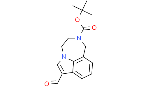 7-甲酰基-3,4-二氢-[1,4]二氮杂[6,7,1-hi]吲哚-2(1H)-羧酸叔丁酯