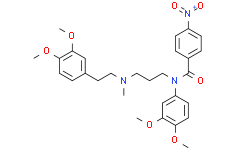 Benzamide, N-(3,4-dimethoxyphenyl)-N-(3-((2-(3,4-dimethoxyphenyl)ethyl)methylamino)propyl)-4-nitro-