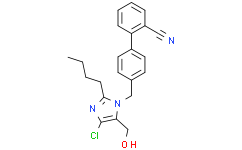 4'-[(2-丁基-4-氯-5-羟甲基-1H-咪唑-1-基)甲基]-1，1'-联苯-2-甲腈