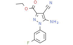 5-氨基-4-氰基-1-(3-氟苯基)吡唑-3-羧酸乙酯