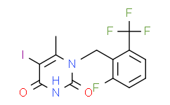 1-（2-氟-6-（三氟甲基）苄基）-5-碘-6-甲基嘧啶-2,4（1H,3H） - 二酮